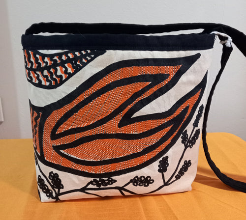Shoulder Bag / Natural Title: Yawkyawk (young woman spirit Mermaid Tail)
