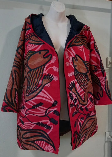 Hooded Jacket : Title: Yawkyawk (young woman spirit) (mermaid)