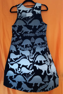 Dress: ALine (1) XSmall Title: Nabarlek dja Ngarrber (Rock wallaby and echidna)