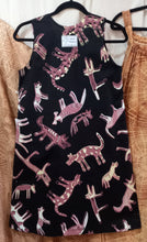 Load image into Gallery viewer, Dress: ALine (1) XSmall Title: Birribang Duruk (Many Cheeky dogs)