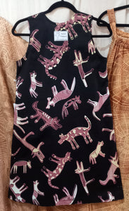 Dress: ALine (1) XSmall Title: Birribang Duruk (Many Cheeky dogs)