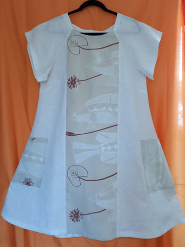 Dress: Panel (5) with Funky Pockets XLarge Title: Djeni (Fish)